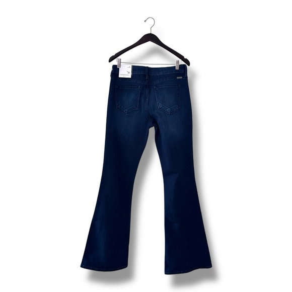 NWT KanCan Celestine Dark Wash Mid Rise Flare Jeans Boho Hippie Y2K Sz 31 Long - Picture 6 of 11